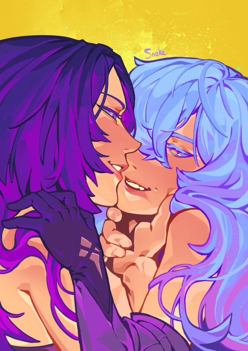 #Acheron and #BlackSwan dancinggg ❤️
#HonkaiStarRail #fanart #Acherswan #Acheswan