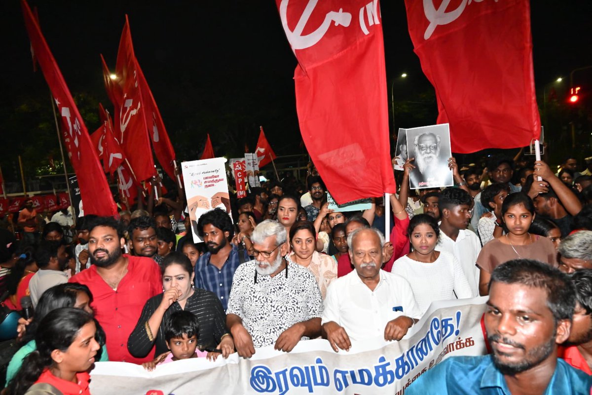 tncpim's tweet photo. "இரவும் எமக்கானதே" பாலின சமத்துவ நடை காட்சிகள்... #equalityforall #EqualityWalk #CPIM https://t.co/3xpuq08vtZ