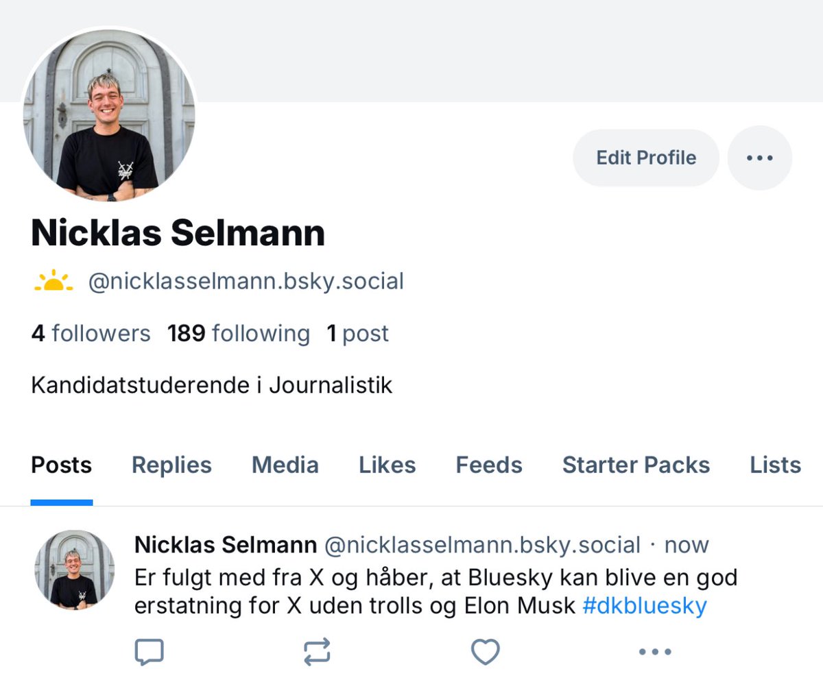 NicklasSelmann's tweet photo. Nu er jeg også fulgt med over på Bluesky. Bliver på X endnu, men jeg håber, at Bluesky kan blive en god erstatning med tiden :) https://t.co/5E5ElM82Tb