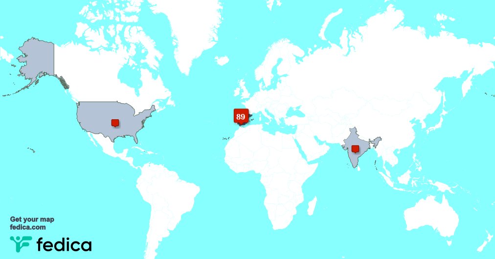 My followers are in Spain(92%), USA(4%)...
Get your map too:
fedica.com/!b202541005b84…