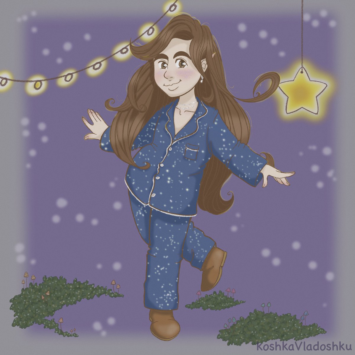 green_arher's tweet photo. Hello, my dears! 
In between drawing mermaids and other fantastic creatures, I draw some moments from my life or myself. 
So, it's me🥰
#digitalart #selfportrait https://t.co/AlM1Z1HUHS