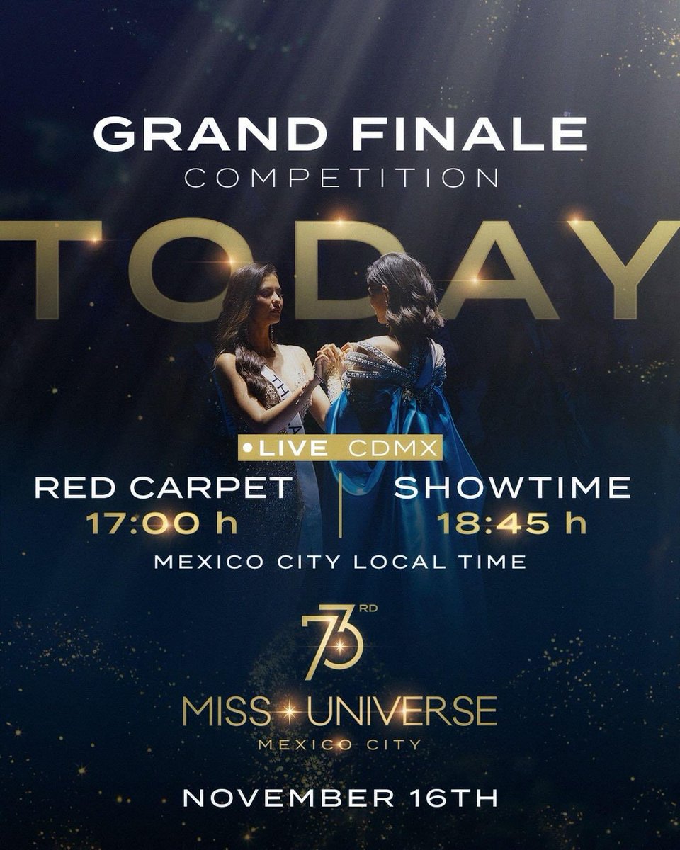 [Watch] the 73rd Miss Universe pageant Night LIVE from Mexico City tonight  
Miss Universe 2024 Live