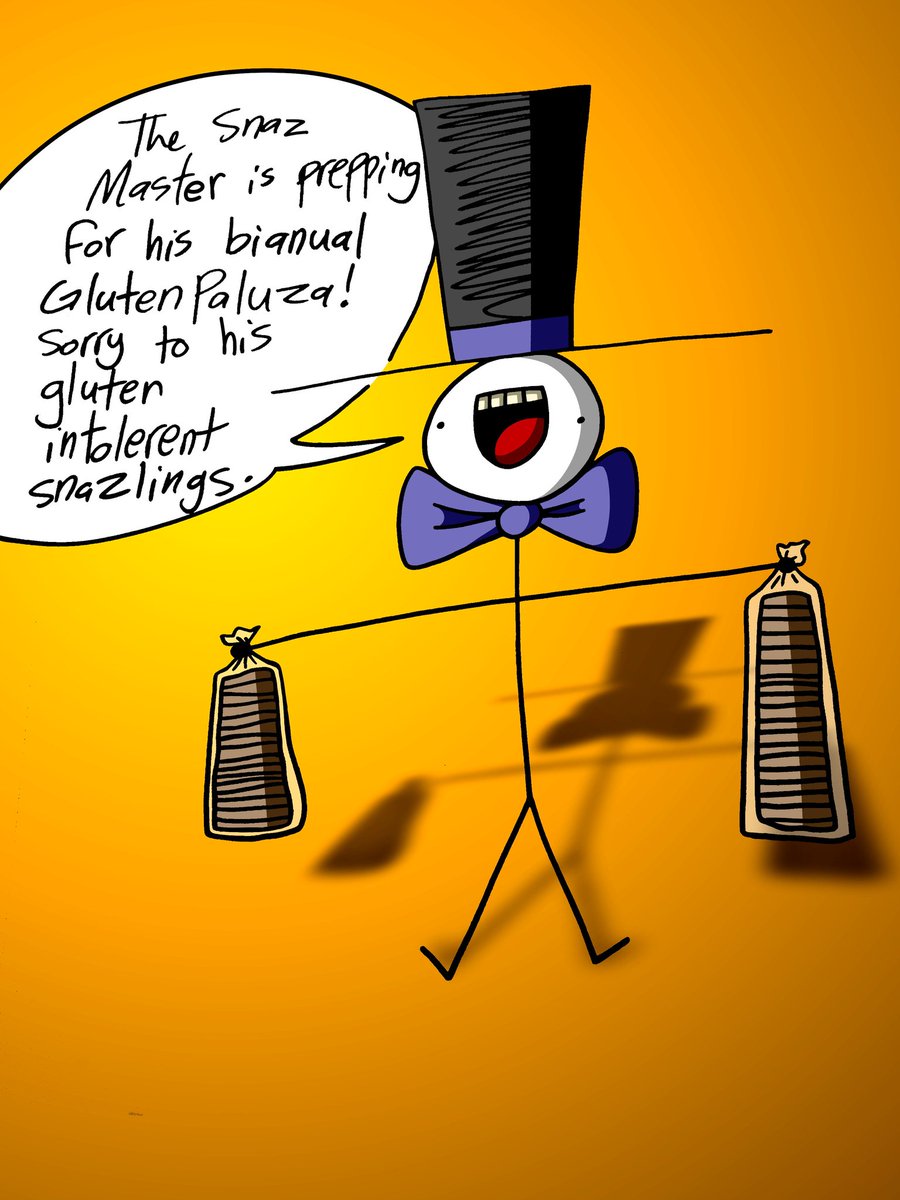 ParadisoPuppet's tweet image. GLUTEN PALUZA!!!!!!!
#ParadisoPuppets #cartoons #drawings #comics #drawing #draw #sketch #sketchbook #StickFigures #snazzy #snaz #bread #gluten