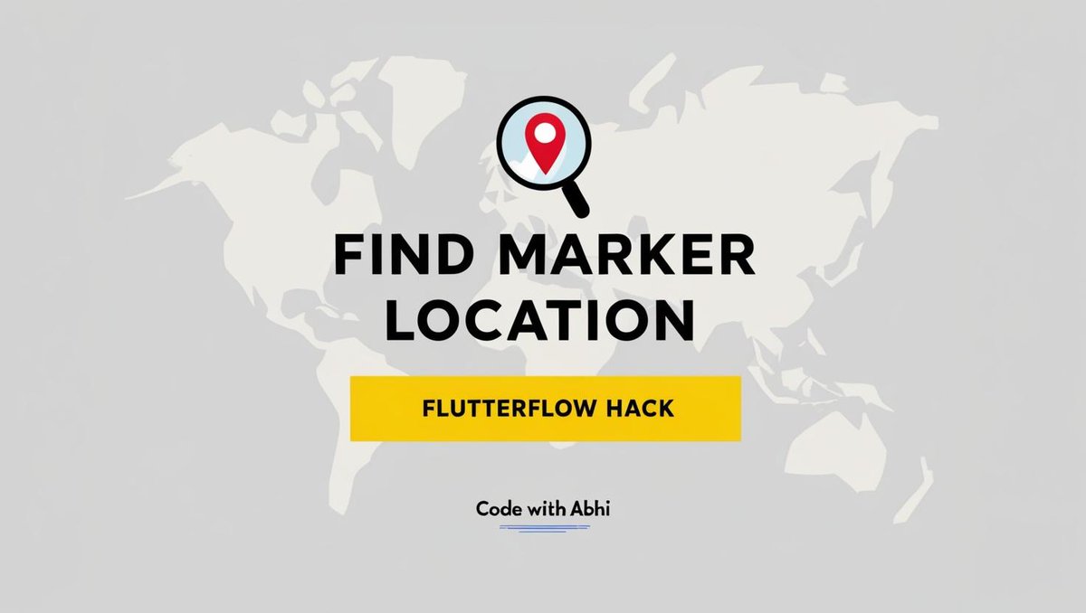 _codewithabhi's tweet image. 🚨 Revolutionary FlutterFlow Hack 🚨
Want to get the exact location of a map marker in FlutterFlow? I’ve got a hack that isn’t available by default! 🗺️
🔥 Watch the tutorial now: youtube.com/watch?v=REM0hP…
#FlutterFlow #Flutter #MobileDev #NoCode #AppDevelopment #CodeWithAbhi