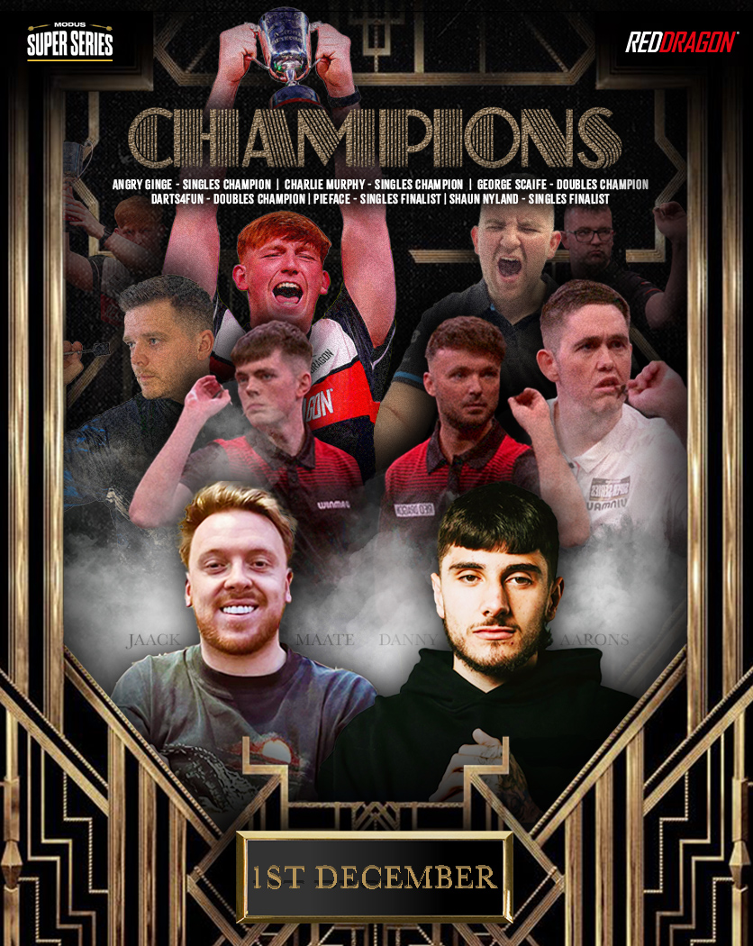 🚨 THE 8 INFLUENCERS 🚨

6 Returning stars and 2 new challengers! 💥

December 1st is going to be a day to remember! 🔥

Who will come out on top? 👀

Tickets go on sale TOMORROW at 9am on dartshop.tv 🤝

All ticket proceeds will be donated to the Jack Dowding