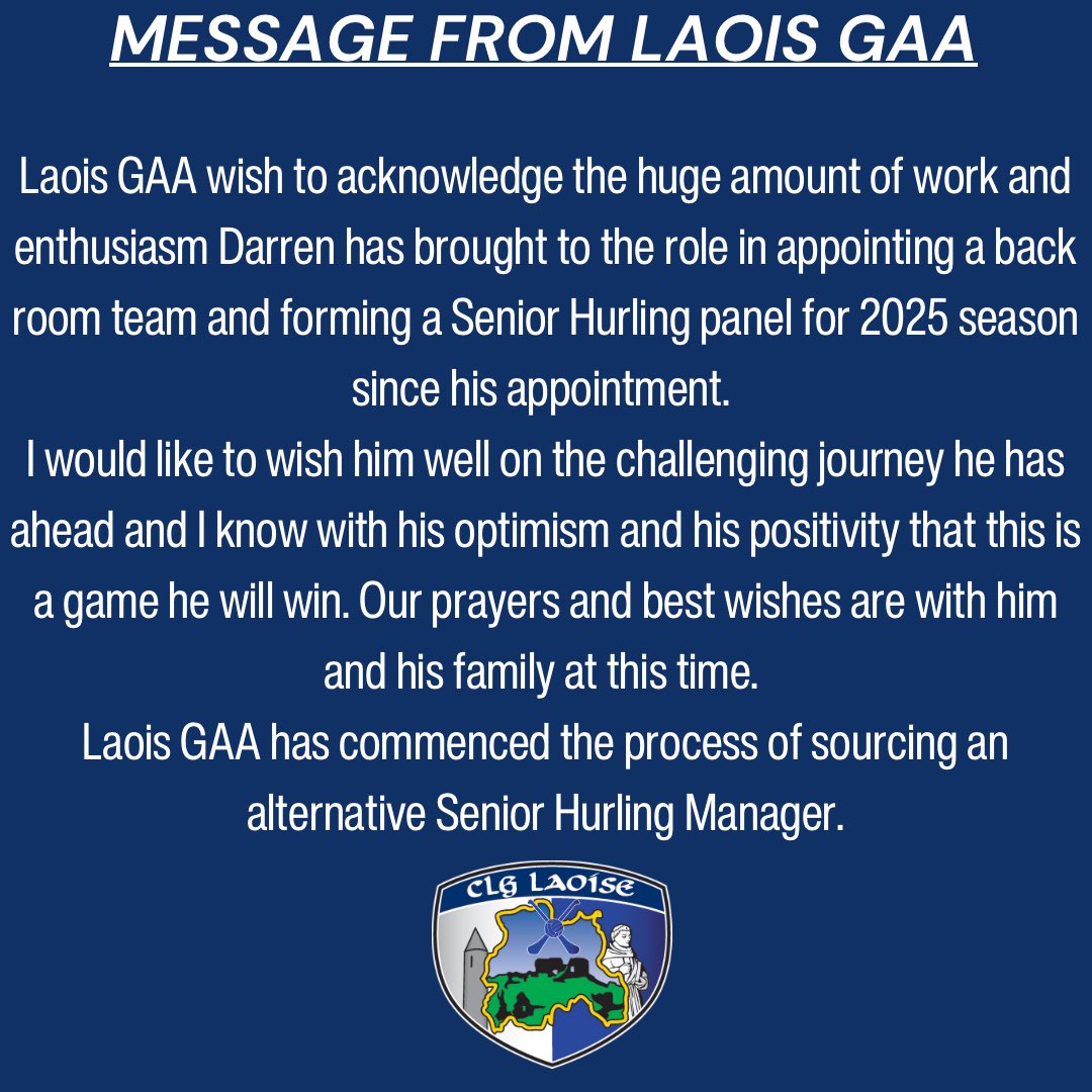 Laois GAA tweet media