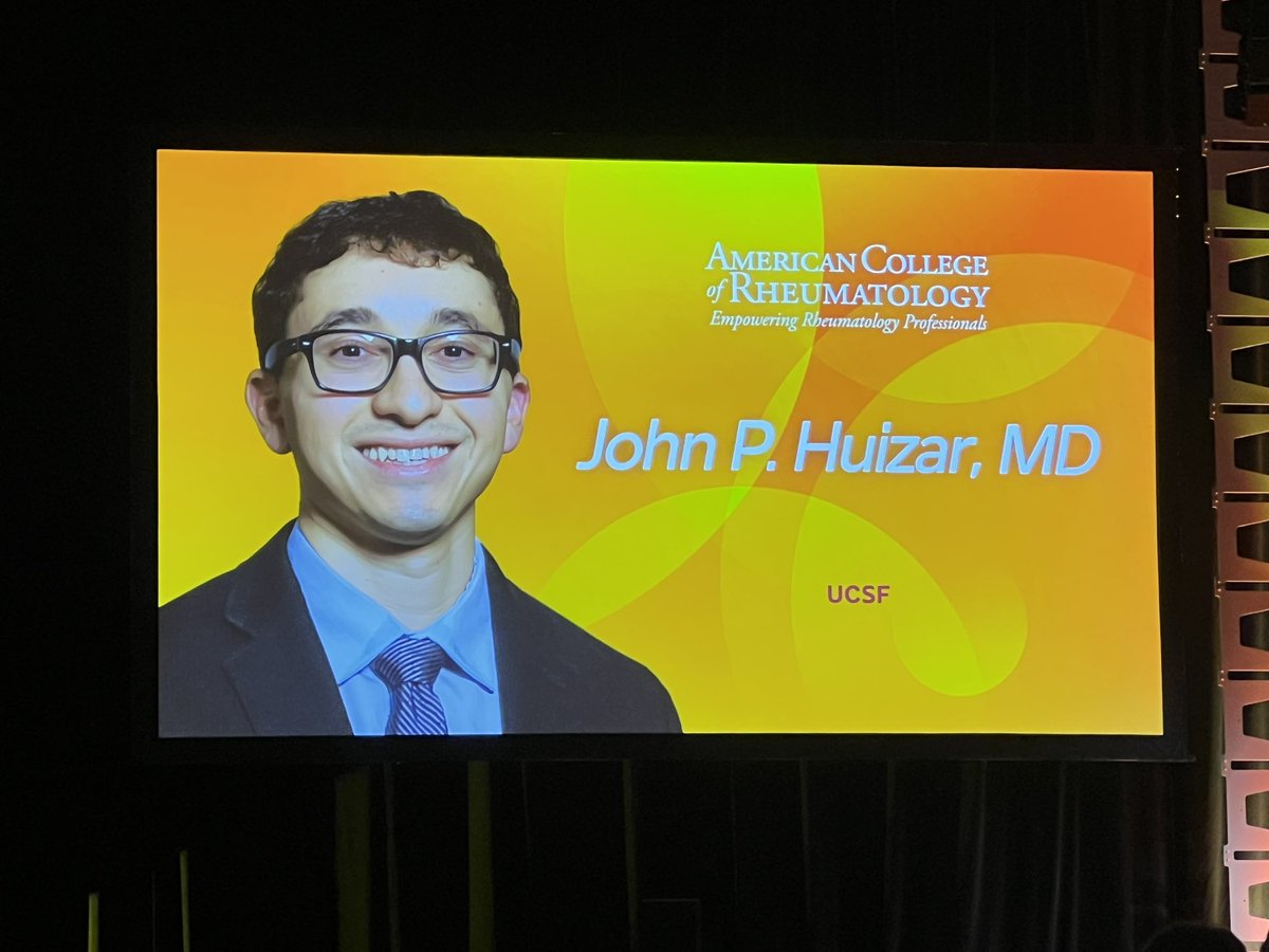 So proud of our ACR 2024 Distinguished Fellow Dr. John Huizar!