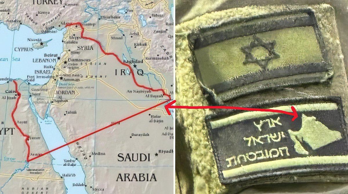RealKenOKeefe's tweet photo. 🇮🇱 Their end goal for the Middle East. https://t.co/uzwvUizUAM