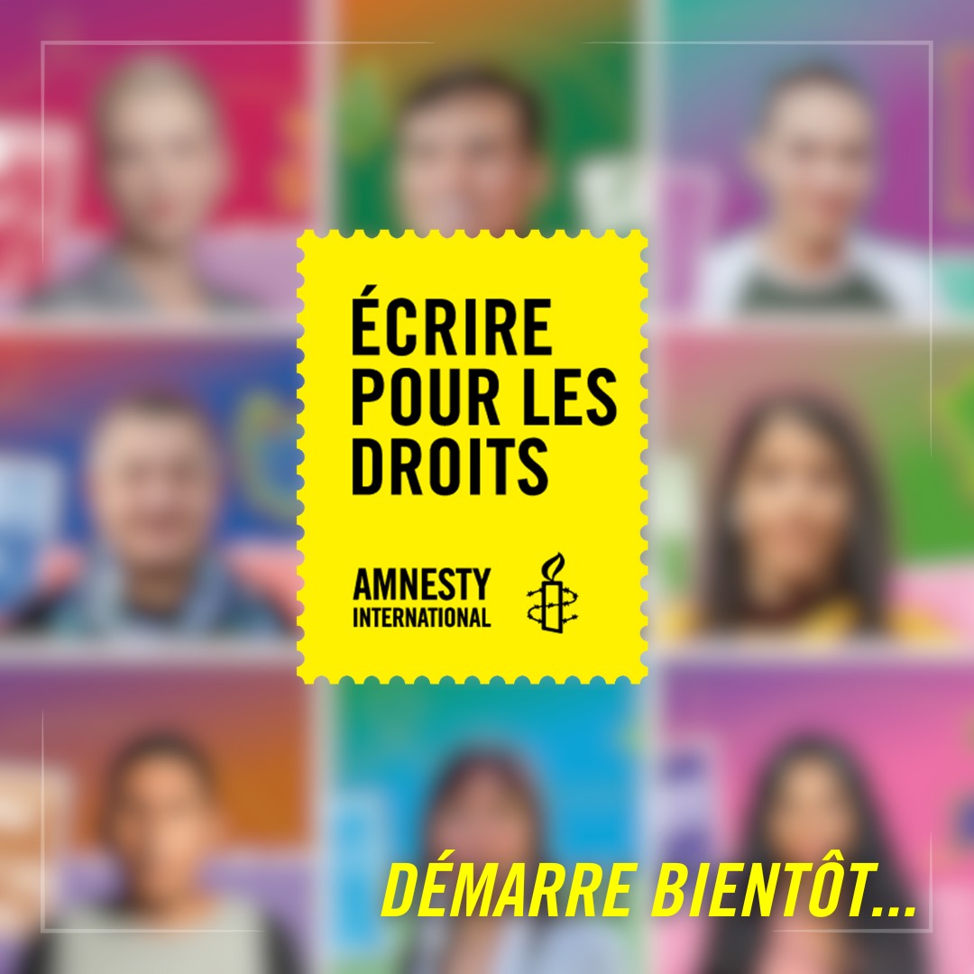 JulienSowu's tweet photo. Rejoignez-nous pour le Marathon des Lettres 2024 🥳
Pour participer à la campagne en ligne et interagir vous pouvez remplir ce formulaire en cliquant sur ce lien:
https://t.co/dfXrpDT98i
#W4R2024 #AmnestyInternational  #StandUpForHumanRights 
#W4R2024 @AmnestyTogo https://t.co/ADmEyJ3InB