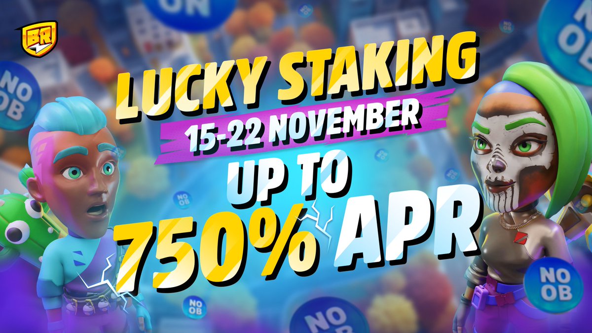 blastroyale's tweet image. NEW LUCKY STAKING APR 🍀

Did you miss 1000% APR? We got you covered!

Until Nov 22 you can get a huge 750% return on your $NOOB 💰

Don’t fade it twice, stake NOW!
hub.blastroyale.com/staking