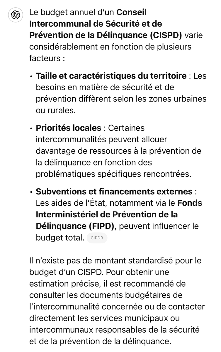 hecanthrope's tweet photo. @Red_Pill_Report J'ai tenté de trouver le budget de ce #CISPD . Quelques chiffres vagues de l'ordre de 82 à 90 millions/an. J'ai demandé à chatgpt avec 3 questions différentes sur le budget...pas de chiffre donné. #impots #contribuable https://t.co/am4ujJrIlI