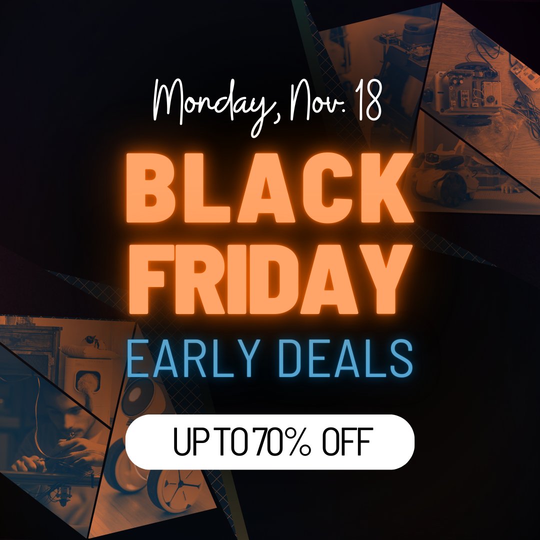 RobotShop's tweet image. 🚨 Black Friday Alert: Early Access Starts Monday! 🚨
Get ready to save up to 70% off on tech and robotics starting November 18th! 
#BlackFriday #TechSale #RobotShop #Robotics #EarlyAccess #Deals