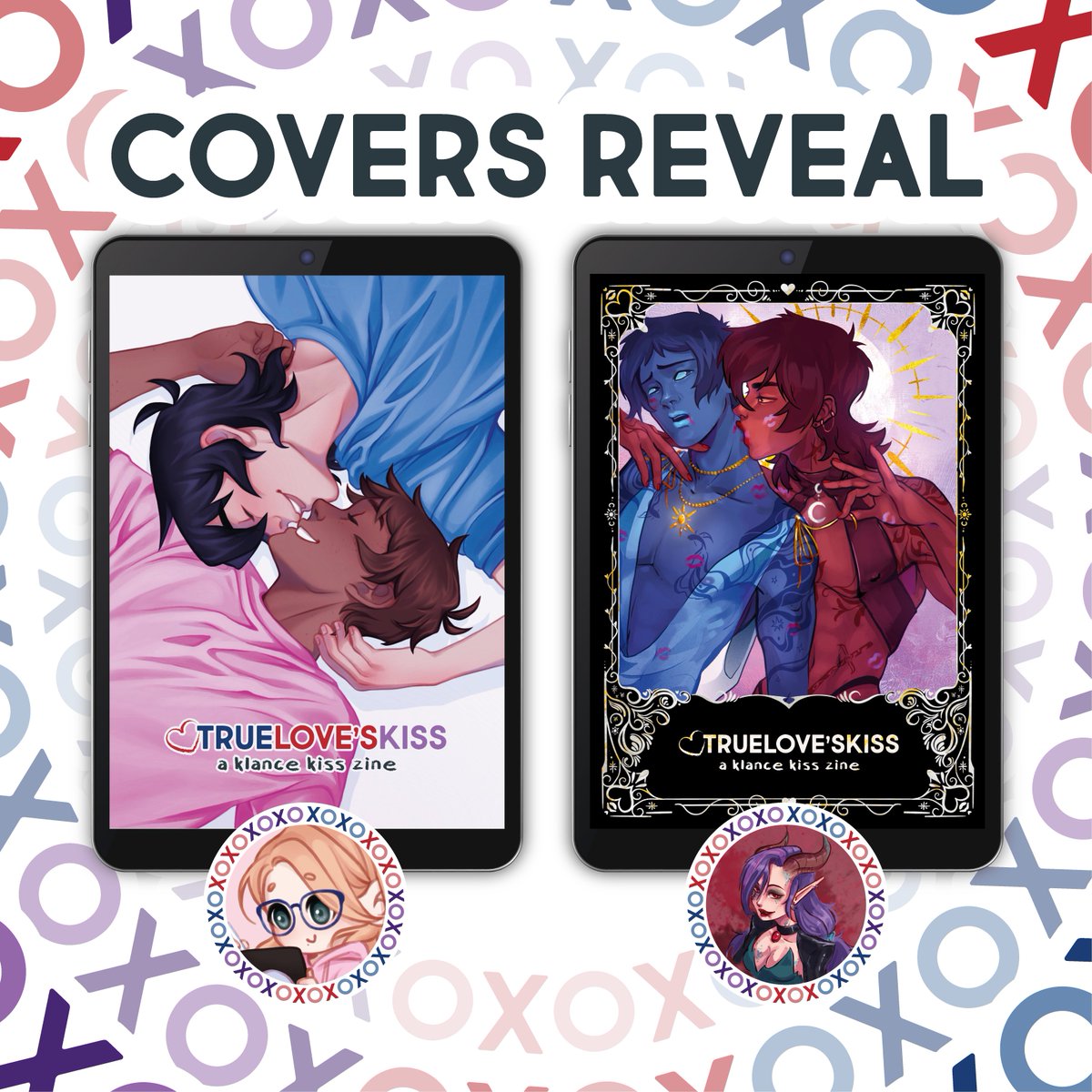 KlanceKissZine's tweet image. 🔥 EPIC COVER REVEAL 🔥

Hello Klancers! 💋

Nothing quite as sweet as sweet klance kisses, no?

Well then, check out these oh so kissable covers! 😘

And even more kissable content inside, safely guarded by these exquisite gems! 😍

xoxo