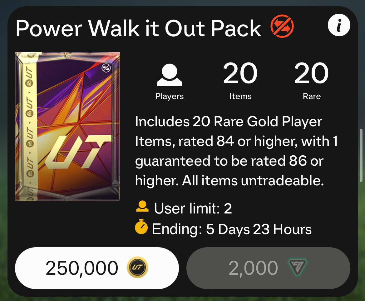 Who wants to open this #FC25 pack?..

✍️ ~ We’ll pay for one of you to open this HUGE 250K pack, All you need to do is-

RT🔄 
+
Follow me &amp; <a href="/UTcoinMerchant/">UT COIN MERCHANT🕵️‍♂️Cheap & Safe EA FC 26 Coins</a> ❤️

👑 Winner chosen soon 👑