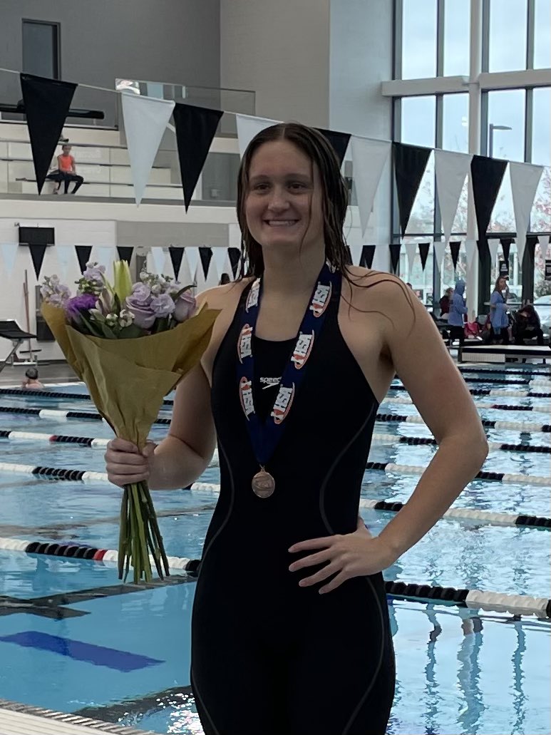🚨 All State for Emma Overall! 8th place in the 200 free. Next race in about an hour and a half!