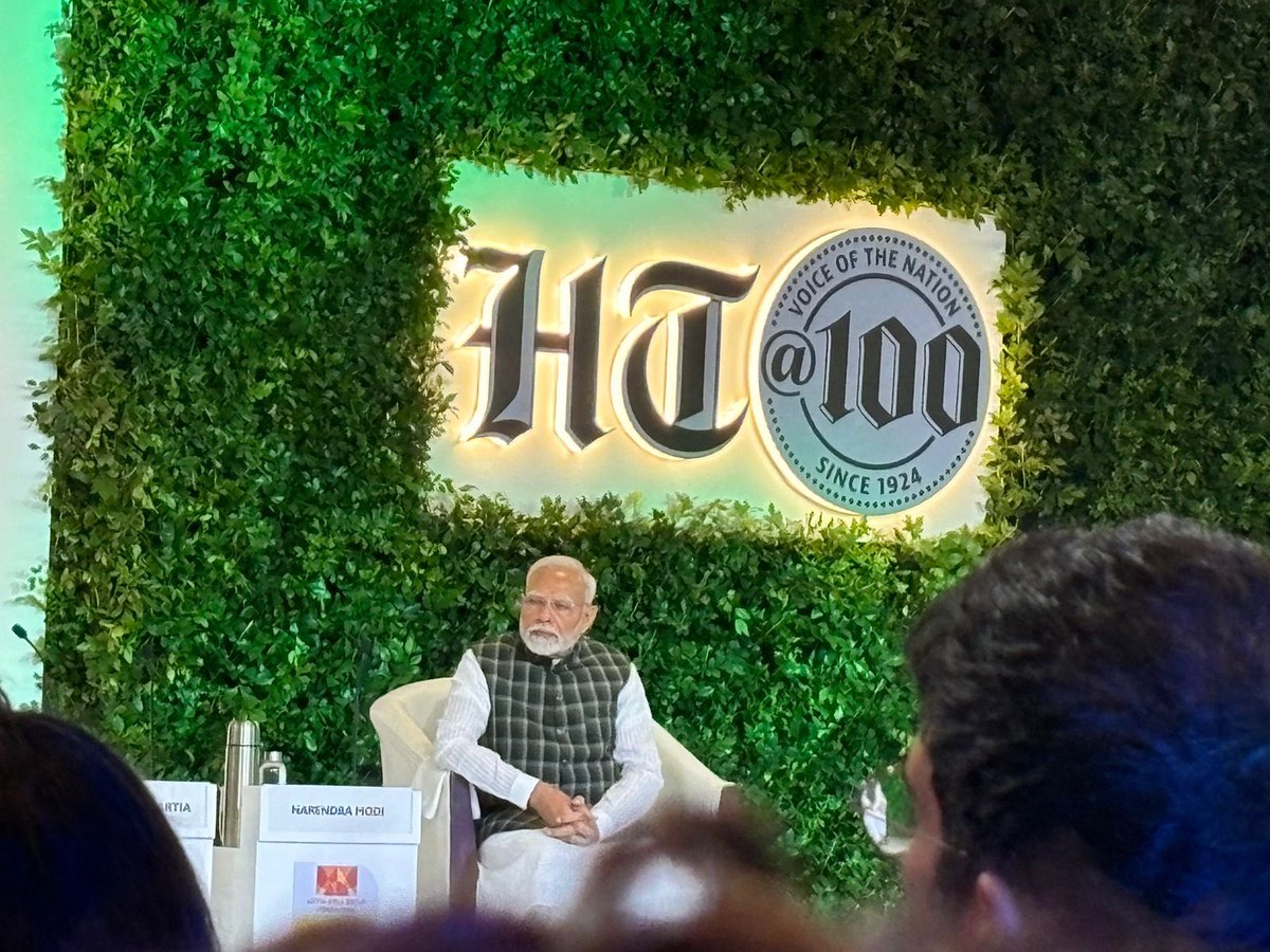 anilkantony's tweet image. At @htTweets leadership summit 2024. A day filled with some fantastic and stimulating talks and discussions including that of H’ble PM @narendramodi ji and his thoughts on India’s accelerating growth and development trajectory. #HT@100