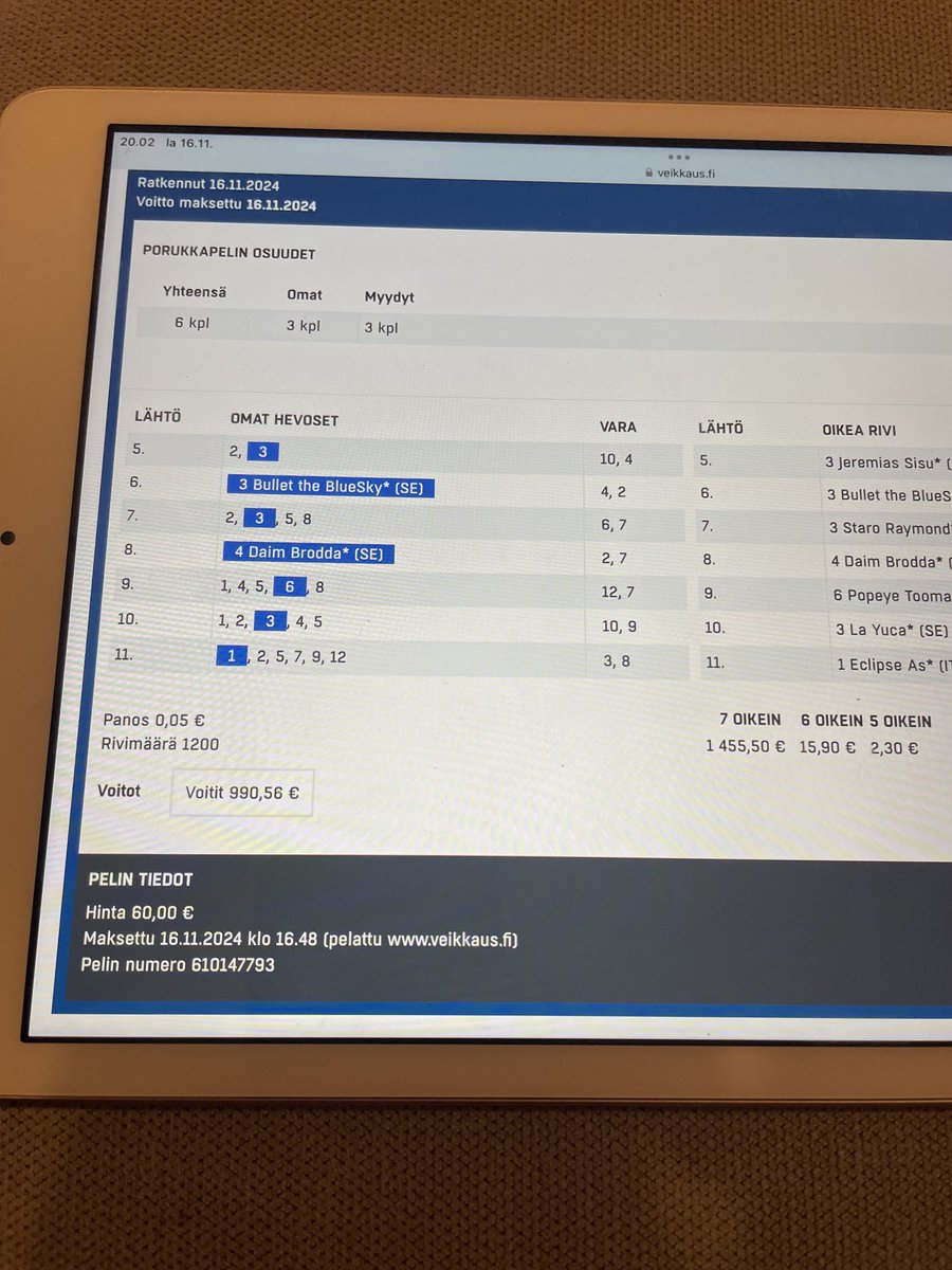 Tein naapuriin lapun ja laitoin puolet myyntiin, toivottavasti muut laput meni hyvään kotiin!!!