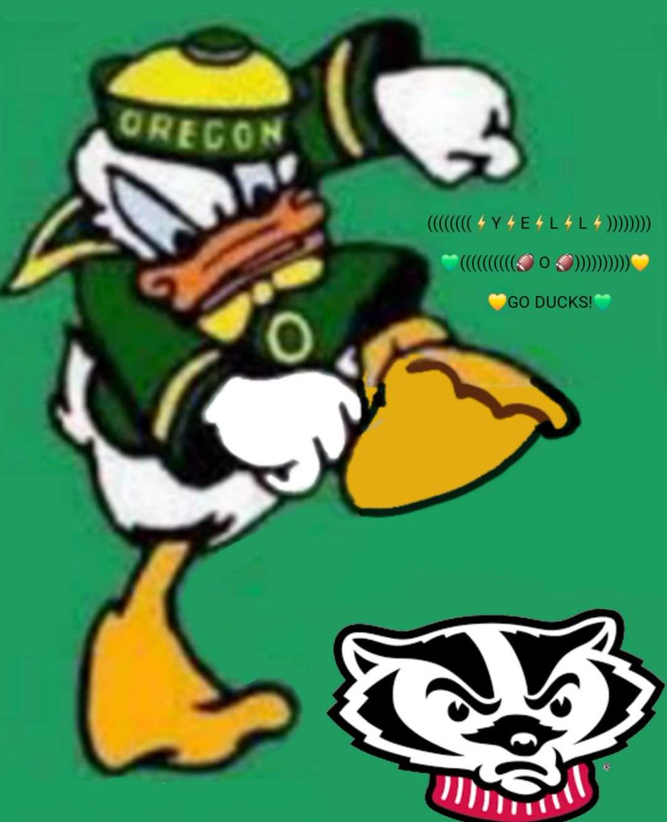 Your #1 ranked Oregon Ducks travel to Madison for a 7 PM Eastern kickoff tonight against those pesky Badgers on the B1G network!

Let's Go Ducks!

#ScoDucks