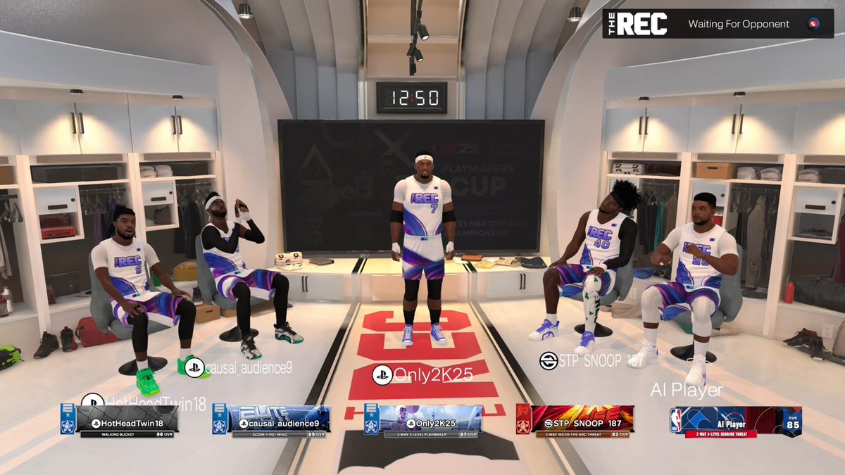_Davyy_'s tweet photo. explain to me why this match up is even a thing, fuck that explain to me why im getting an AI in Random Rec to be placed against a full 5? @NBA2K fix this dumbass fucking game https://t.co/WC1QNYBwta
