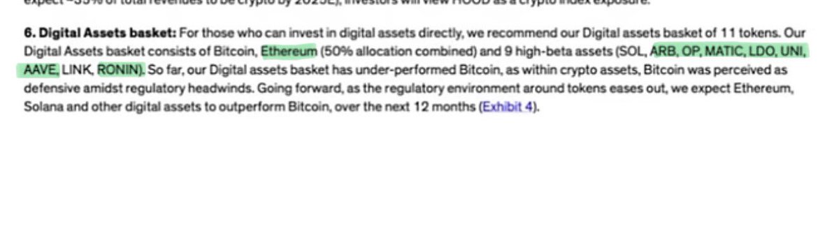 3PointAsset's tweet image. Bernstein: Buy everything [digital assets] that you can! Our Digital Asset bucket:

50%: BTC/ETH
50%: Alt-L1, ETH L2, ETH L2, ETH L2, ETH Defi, ETH Defi, ETH Defi, Gen-infra, ETH gaming

CT: “ETH is ded”