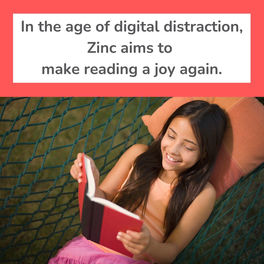 ZincLearning's tweet photo. Reading?? In the age of digital distraction?  YES!!

Combat the social media takeover from apps like TikTok and get kids reading–for fun!–again.

Learn more about the misleading messages from TikTok executives at https://t.co/rSeH7xot6d.

#lovetoread #socialmediabreak https://t.co/0mPiosqCwt