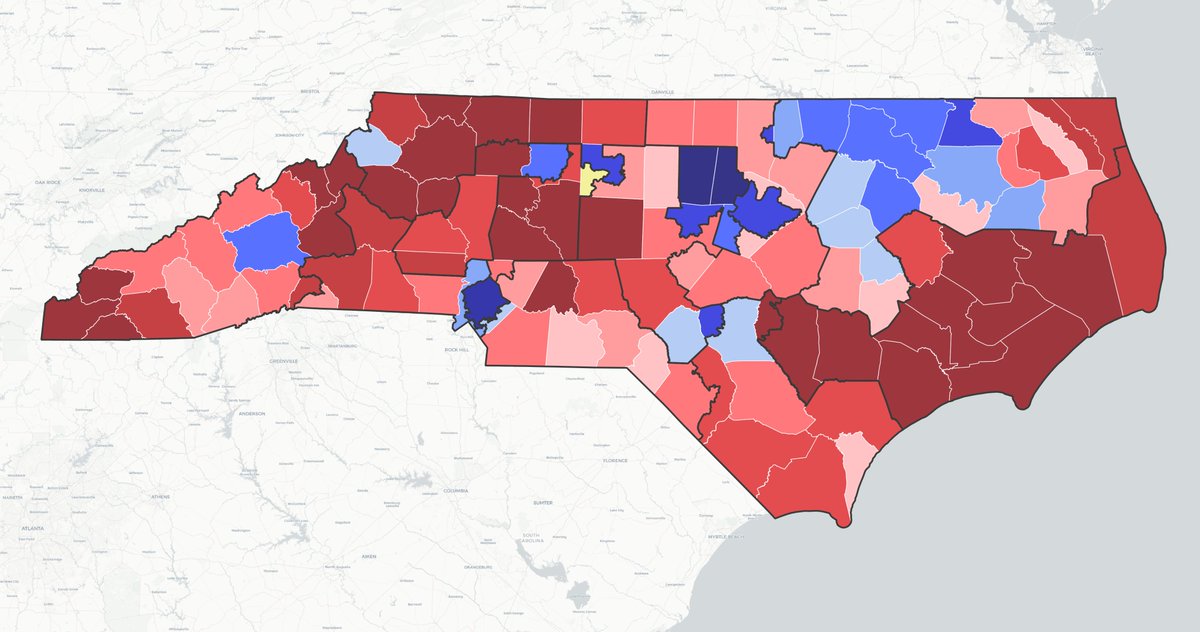 UniteCarolina's tweet image. Considering starting working on a national house results by county map