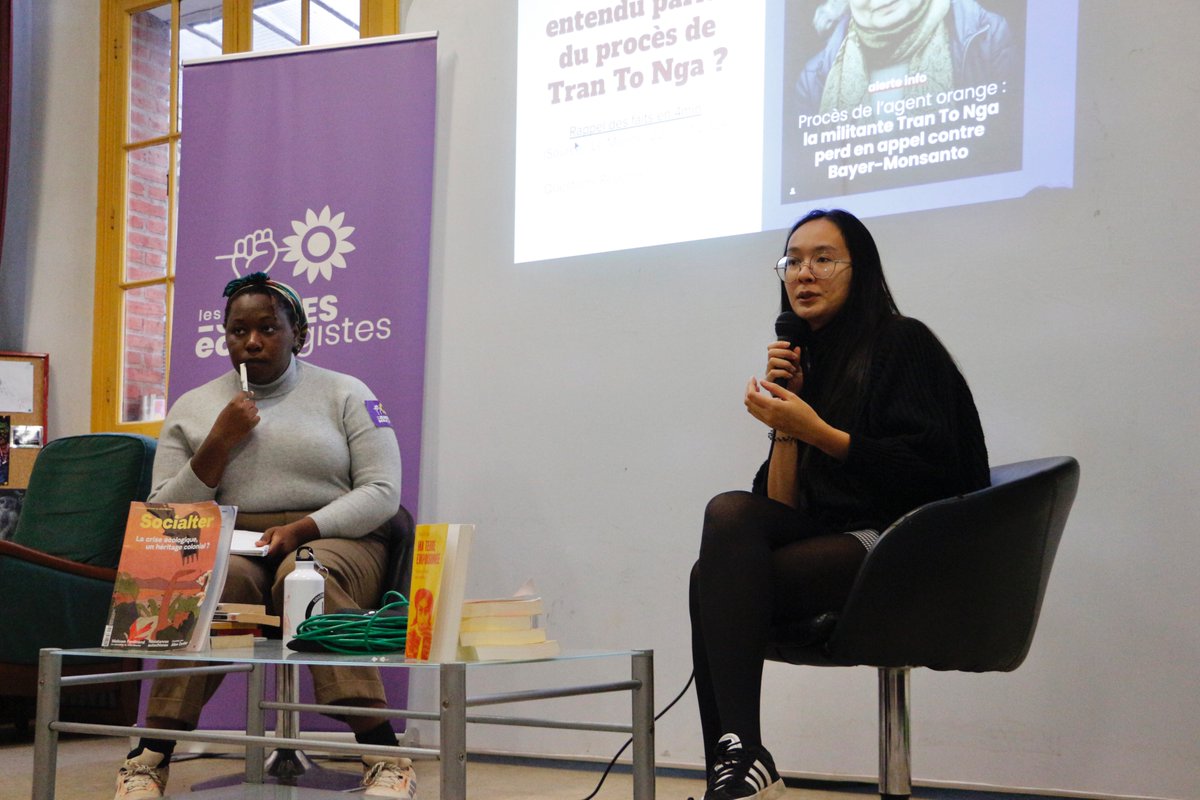 Merci à Micheline Pham du collectif <a href="/VietnamDioxine/">Collectif Vietnam-Dioxine</a> d'être venue à notre forum pour cet atelier Décolonisons l'écologie politique et nous parler des combats du collectif 🌻