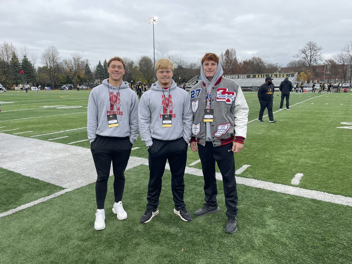 HudsonW_28's tweet photo. I had an awesome gameday visit to Ohio Dominican today. Thank you @CoachClayB for setting this up and @CoachJamesLee for having me!  @OhioDominicanFB @ZTPioneersFB @AthleticsZt @PrepRedzoneOH @AadenDunn @BriceJohnson27 https://t.co/JVRHsJfWlt
