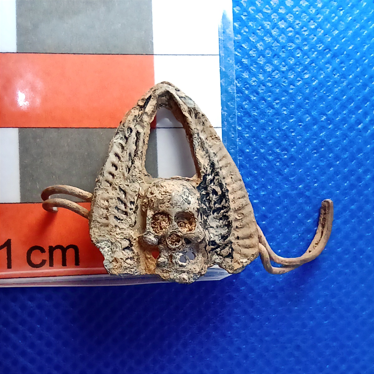 Huhu! Hat jemand eine Idee, was das hier für ein Abzeichen / Anstecker / Verzierung  sein könnte? Habe ich in einer Grillwiese gefunden, die in den 80ern angelegt wurde. Ist aus Guss oder ähnlich.
#sondeln