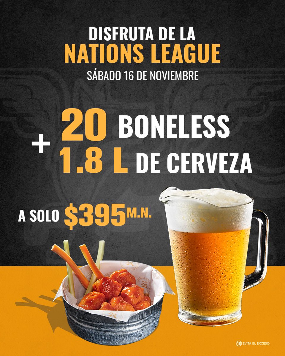 ¡La Nations League se vive mejor en Beer Factory! 🎉 Con este combo ideal para compartir, reúne a tus amigos y disfruta de un ambiente lleno de energía, buena comida y cerveza bien fría🍻⚽

#SportBar #Fútbol #NationsLeague #Cerveceros #Beer #Football