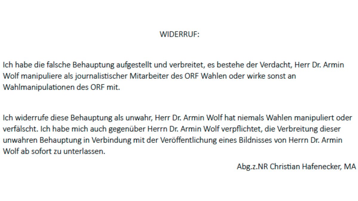 Hafenecker, FPÖ und die Wahrheit?