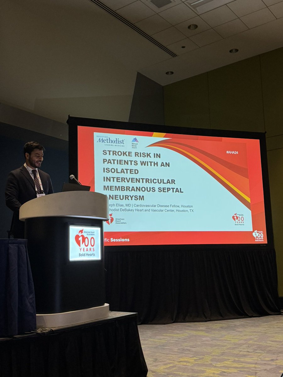 Joseph Elias, MD (@jjejoseph) on Twitter photo Excited to present our research on the “Stroke Risk in Patients with Isolated Interventricular Membranous Septal Aneurysm” at #AHA24! Big thanks to the best mentor, Dr. Edgar Argulian <a href="/argulian/">Edgar Argulian</a> for the amazing support and guidance. <a href="/HMHCardioFellow/">Houston Methodist Cardiovascular Fellowships</a> <a href="/HMethodistCV/">Houston Methodist CV</a> <a href="/MSMCardsFellows/">Cardiology Fellows at Mount Sinai Morningside</a> Excited to present our research on the “Stroke Risk in Patients with Isolated Interventricular Membranous Septal Aneurysm” at #AHA24! Big thanks to the best mentor, Dr. Edgar Argulian <a href="/argulian/">Edgar Argulian</a> for the amazing support and guidance. <a href="/HMHCardioFellow/">Houston Methodist Cardiovascular Fellowships</a> <a href="/HMethodistCV/">Houston Methodist CV</a> <a href="/MSMCardsFellows/">Cardiology Fellows at Mount Sinai Morningside</a>