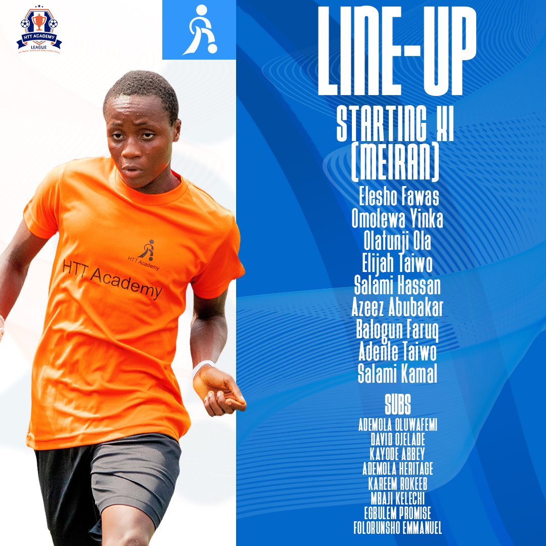 httacademy1's tweet image. Teams Starting line up in BARIGA 🟦 --- 🟧 MEIRAN 🏆
Predict your winner 🥰
.
.
.
.
#httleague2024
#grassrootstootball
#discoverdevelopdeploy
 #footballinnigeria
 #youthfootballtraining
#httacademyng