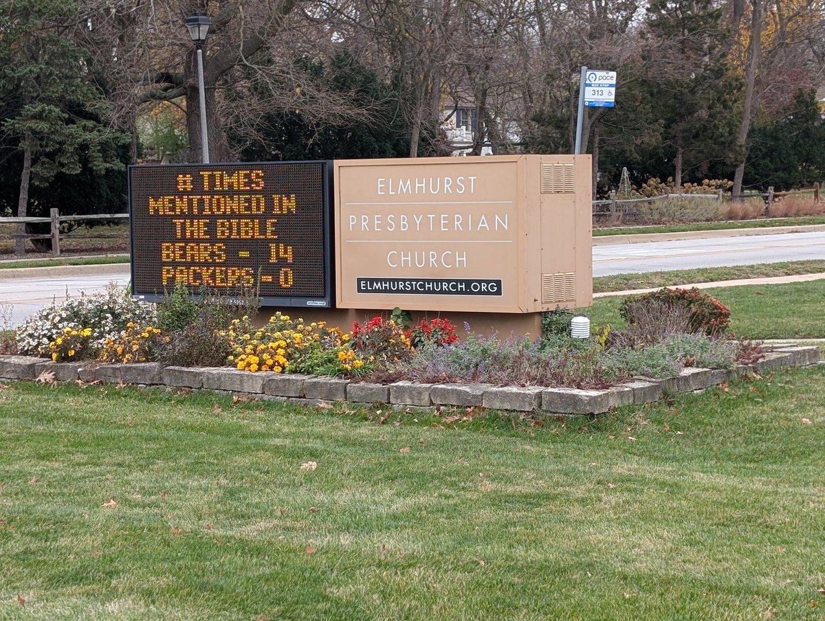 Now THAT is a Chicago church sign.