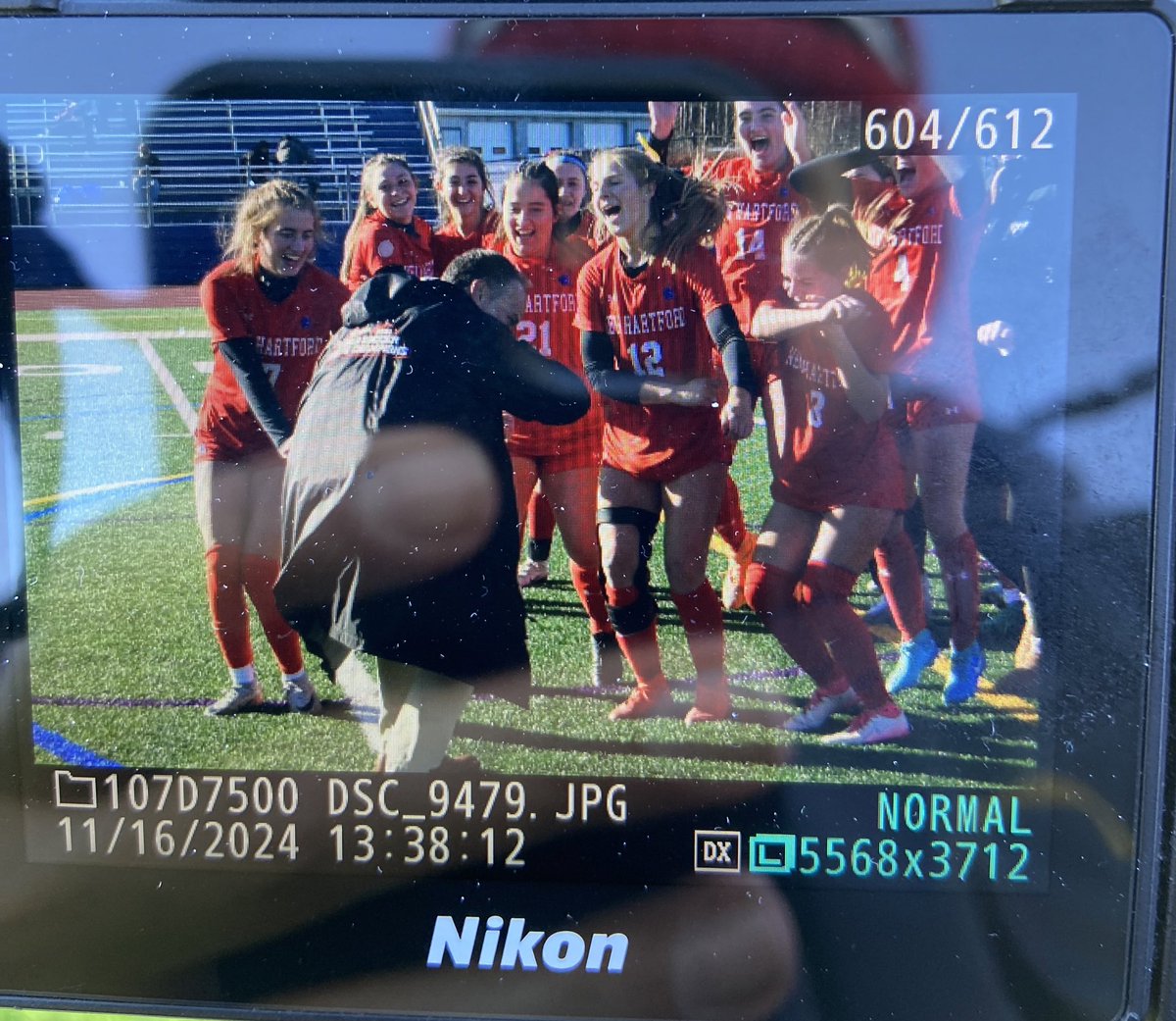 New Hartford 2-1, takes down defending champ Rye with second half rally.

Spartans back to the state final.

Frank DuRoss Jr. busts out the dance moves