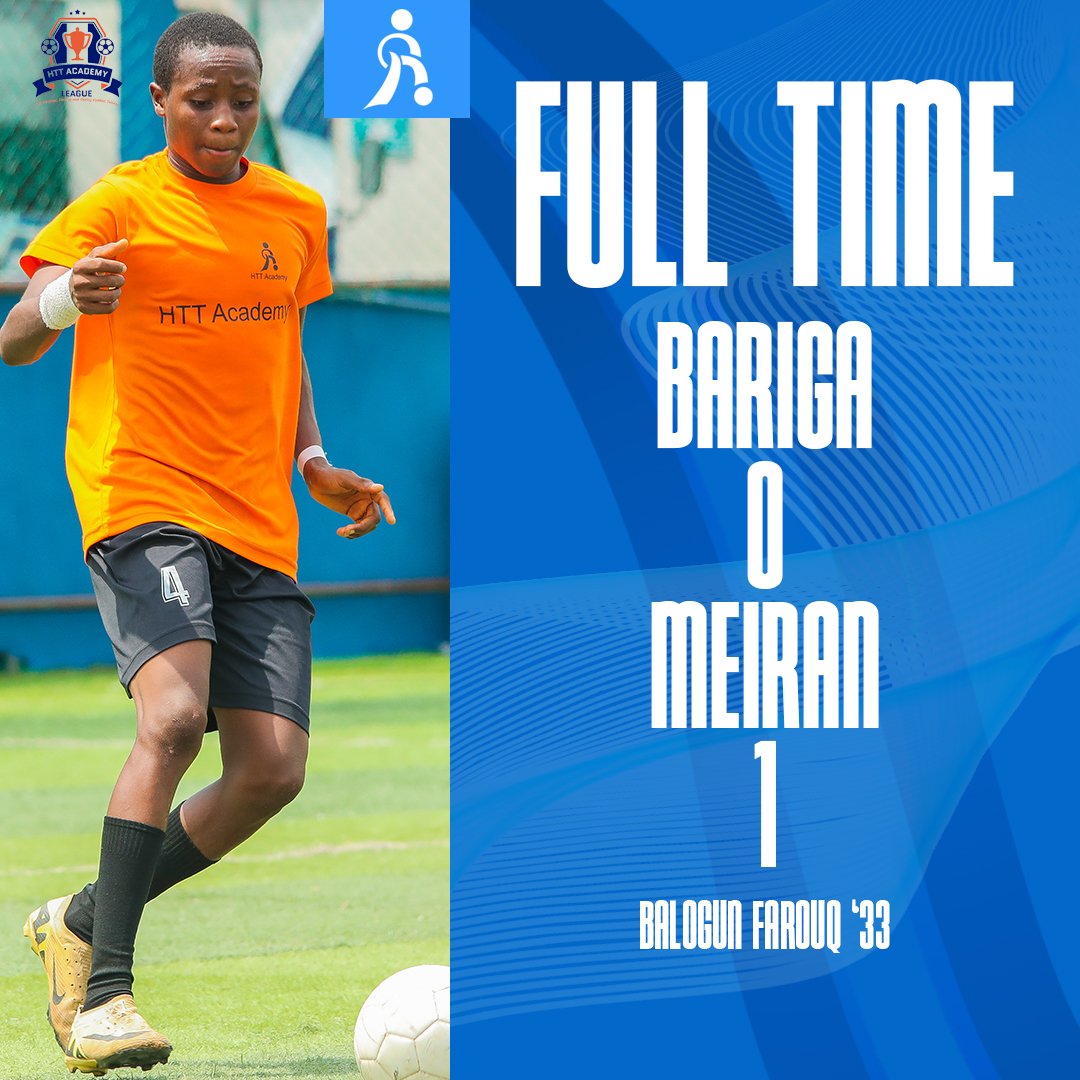 httacademy1's tweet image. Full time ⏳
 BARIGA 🟦 1----0 🟧 MEIRAN 🏆
Congratulations to the winning team🥰
.
.
.
.
#httleague2024
#grassrootstootball
#discoverdevelopdeploy
 #footballinnigeria
 #youthfootballtraining
#httacademyng