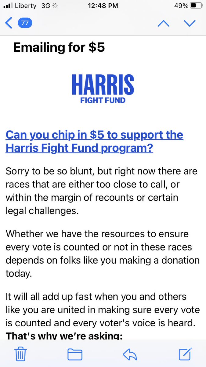 Seriously?  The wench is still begging for money?