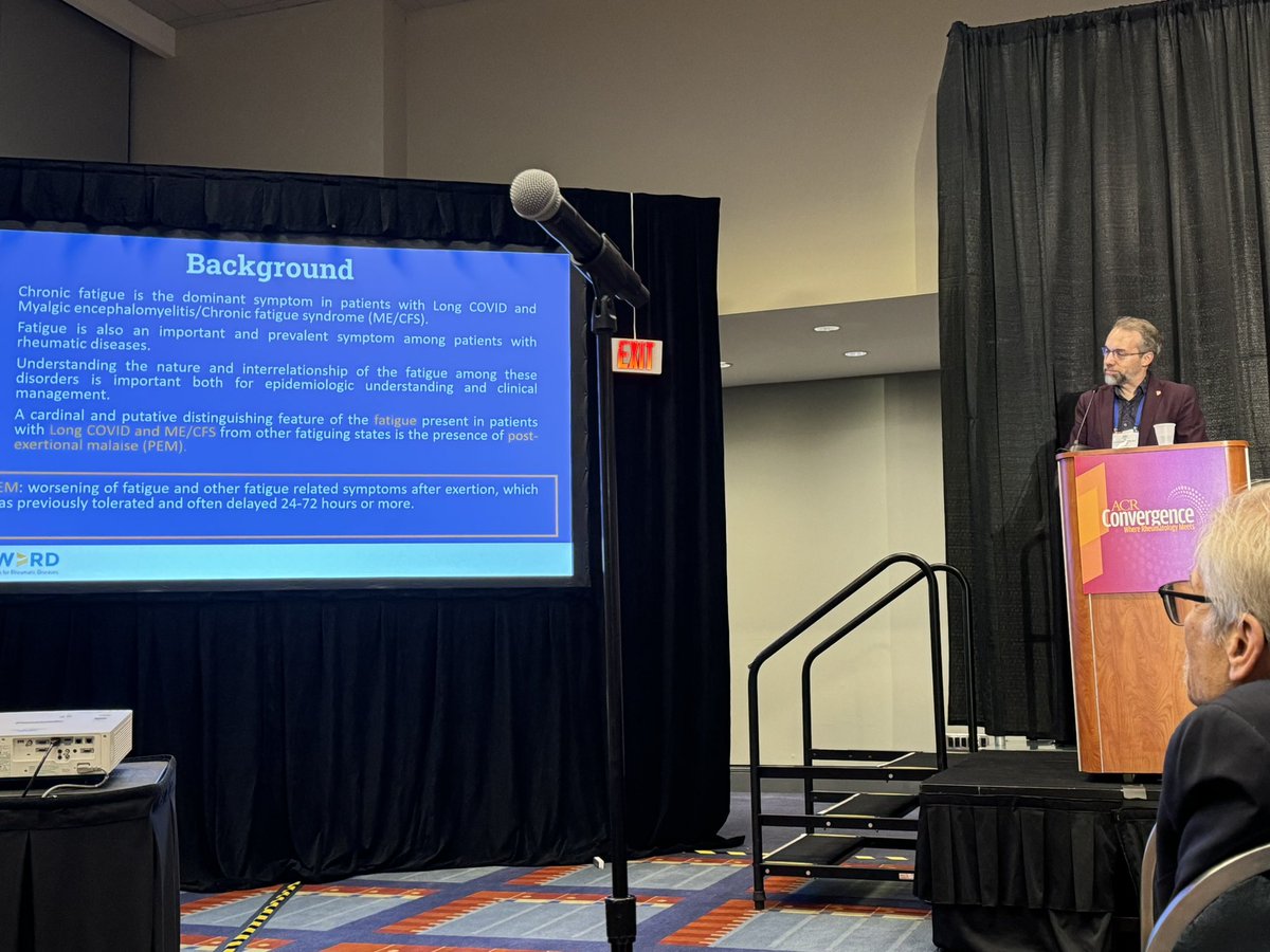 Finished talk on PEM in RMDs - and it overall association with long covid. Good session!