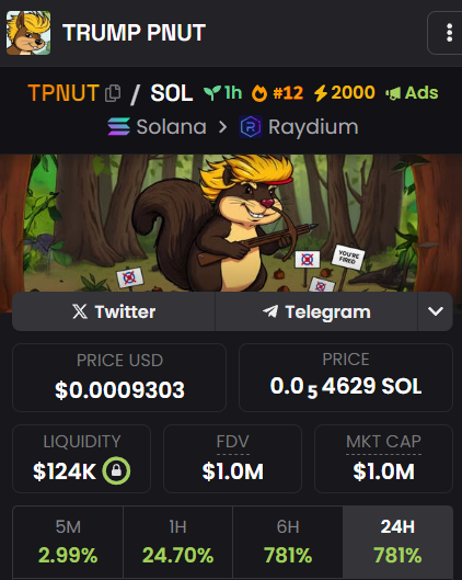 CryptoRugMunch's tweet photo. ⚠️ TRUMP PNUT - $TPNUT is likely a bundled scam. The developer has bundled supply into hundreds of wallets under their control, which significantly raises the chance of a rug pull.

Always DYOR into the project, team, and community before getting involved. Stay safe and protect your investments!

https://t.co/eJRSWbnJEk