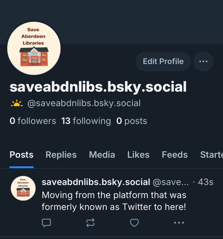 SaveAbdnLibs's tweet image. Like many others, we are heading over to Blue Sky. Still the same handle - saveabdnlibs 🤓

You can also find us on Facebook, Instagram &amp;amp; LinkedIn where we have posted a statement in response to news of libraries threatened with closure in Moray &amp;amp; Aberdeenshire.