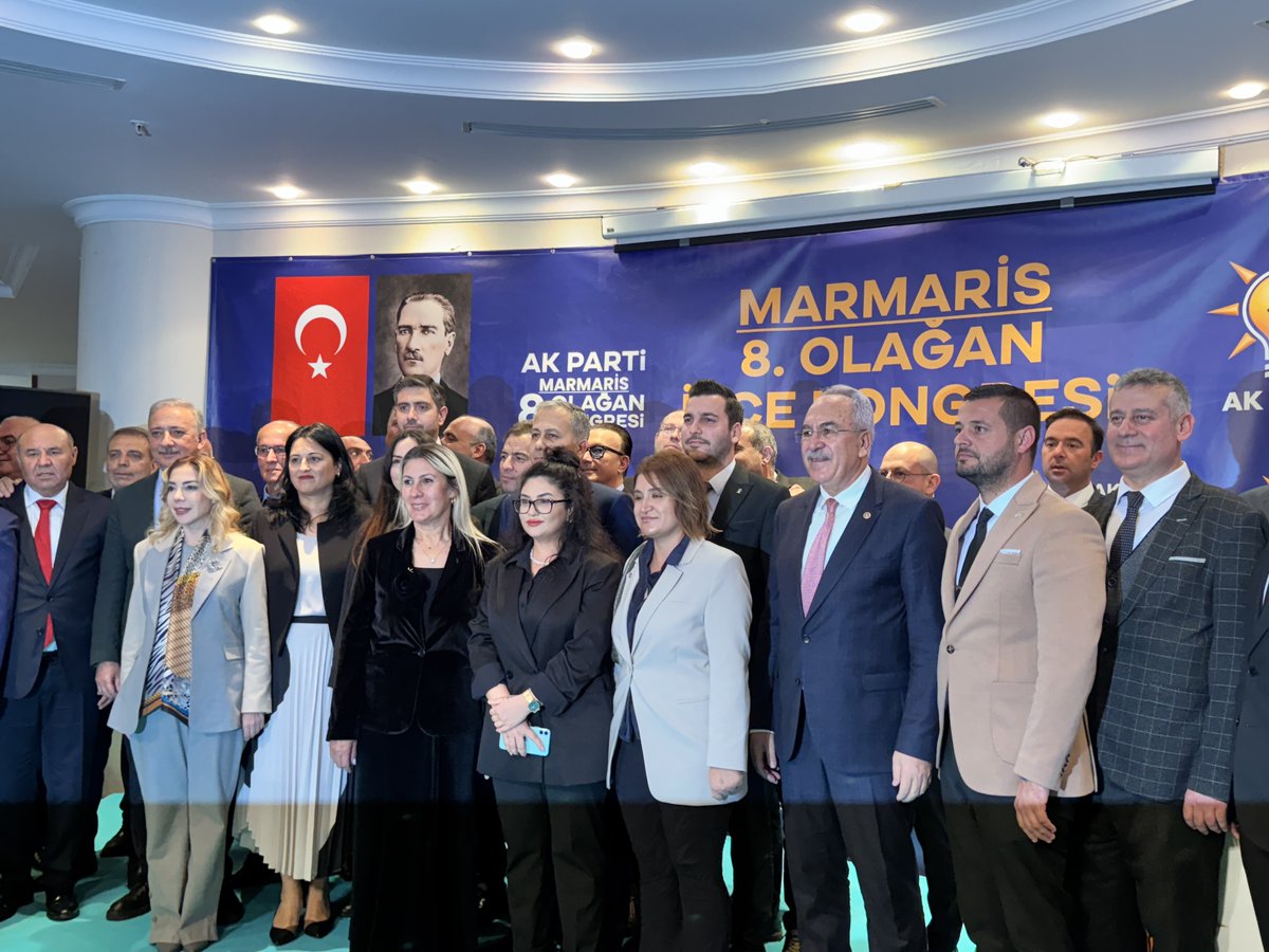 MuglaAKGenclik's tweet photo. İl Başkanımız Av. Ceylan Koca ve Yönetim Kurulu üyelerimizle birlikte İçişleri Bakanımız Sn. Ali Yerlikaya’nın teşrifleriyle Marmaris İlçe Kongremizi gerçekleştirdik. Kongremiz hayırlara vesile olsun. Göreve gelen Muzaffer Aravi Başkanımız ve yönetimine başarılar diliyoruz. https://t.co/i7E6oy6Vqh