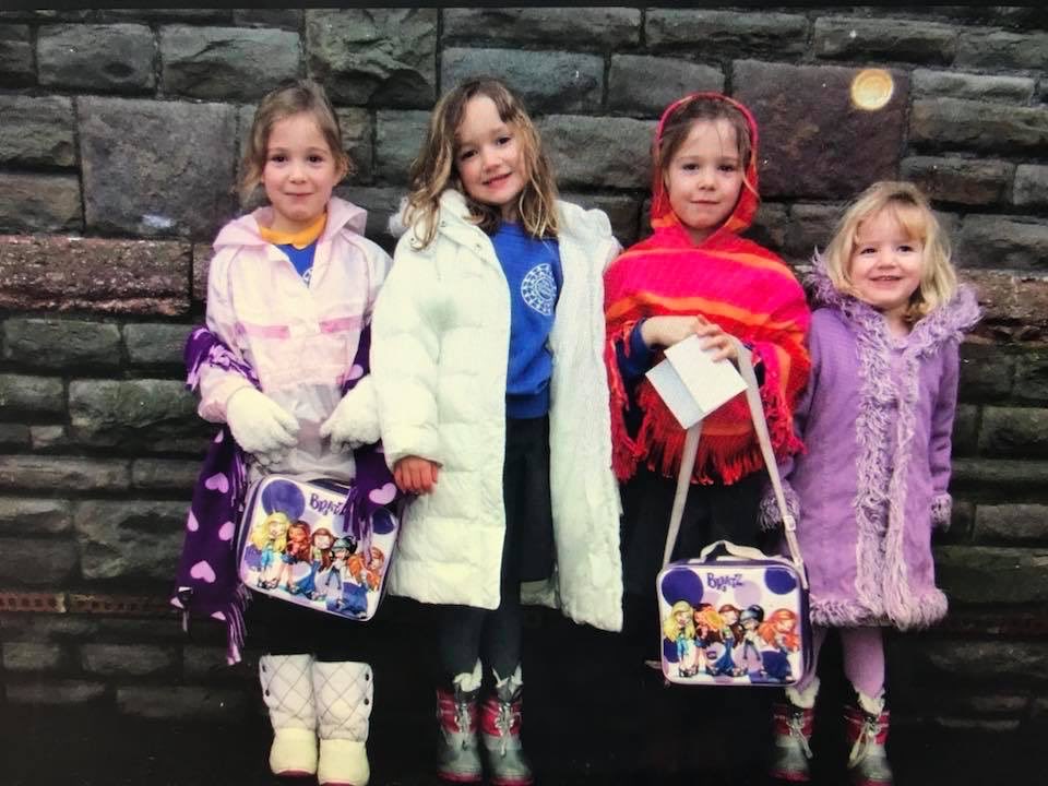 NikkiNonJones's tweet photo. Today’s random phone photo’s… my lovely babies ❤️ Manon hanging with the big girls, getting lots of practice in for starting school ⁦@YsgolTreganna⁩ 😍It must have been cold, lots of snow boots being worn! #ForManon #Always16 #GoneTooSoon  #Suicide #Grief https://t.co/sg9Nxtuiqy