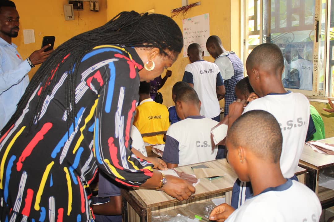 On 15th November 2024, we held an Eco-friendly Pad Making Skills Workshop for 100 girls, 10 boys, and 8 teachers from Community Secondary School, Okoloma, Afam, Oyigbo LGA of Rivers State, Nigeria. The project is funded by  West Africa ContainerTerminal, Onne, Rivers State.