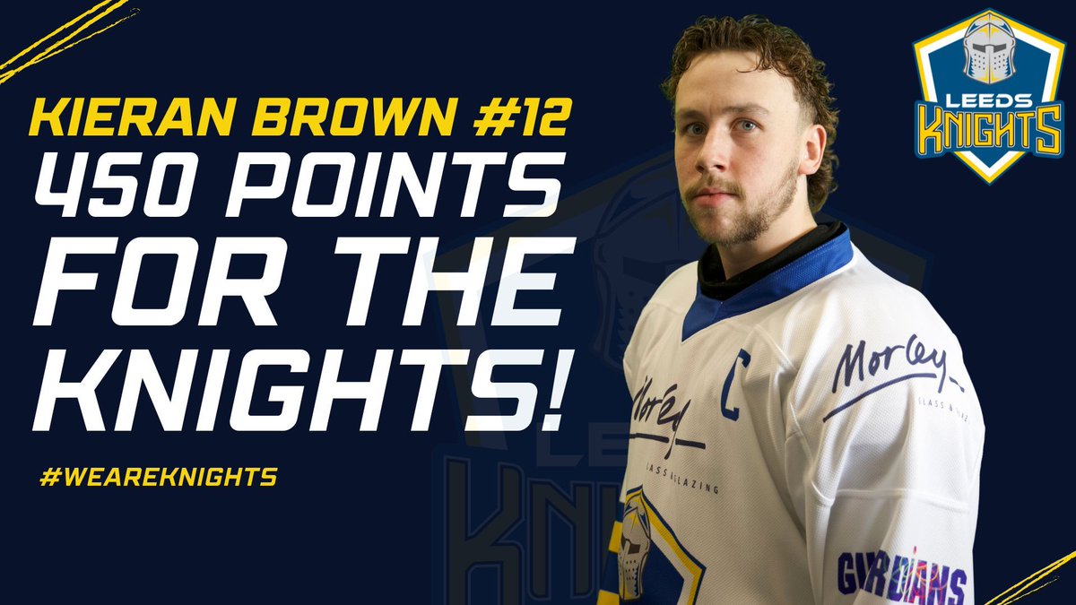 🚨🚨BREAKING NEWS🚨🚨

Our third goal of the night was scored by your Captain, Kieran Brown, who scores his 450th point as a Knight. What a phenomenal achievement 👏👏