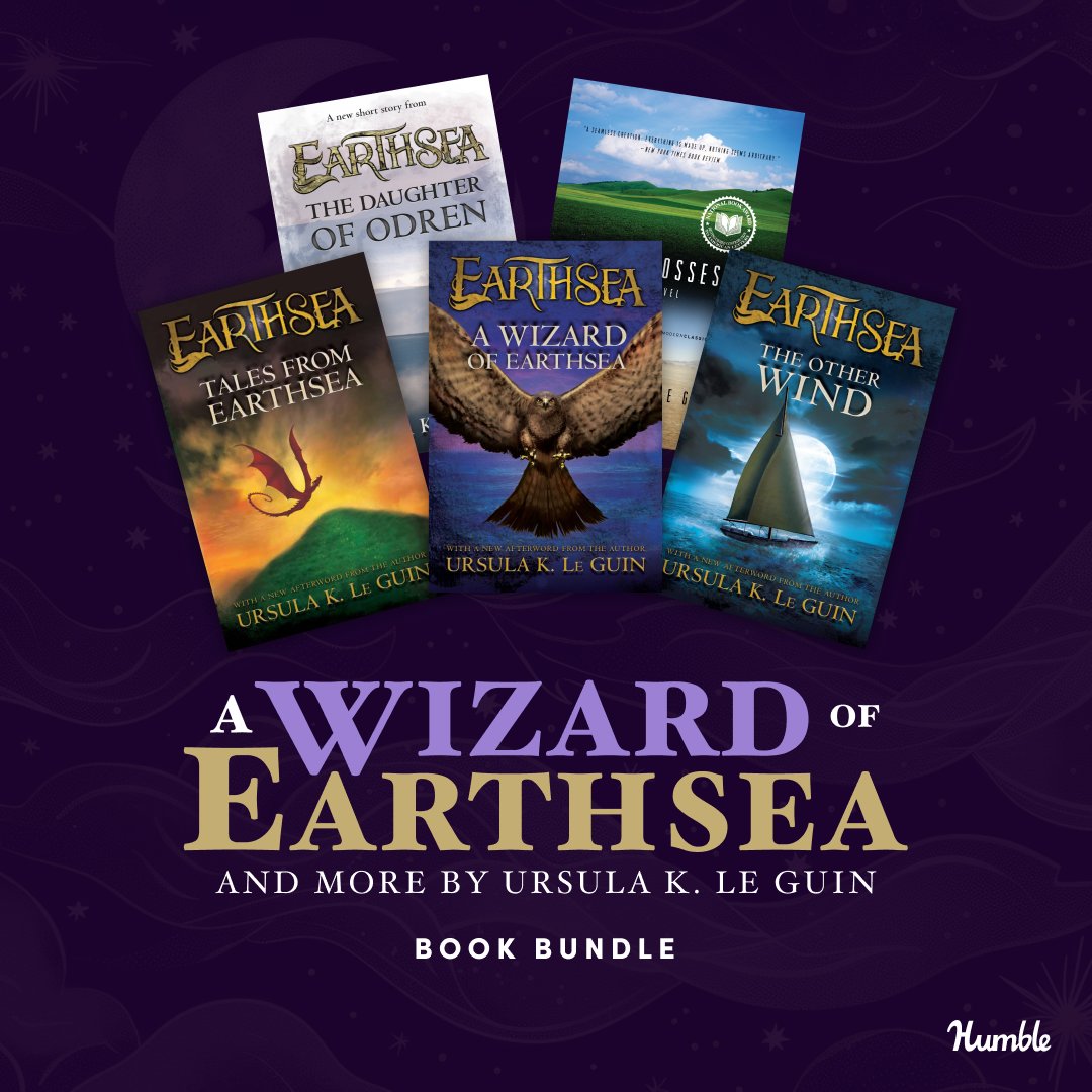 Explore the worlds of author Ursula K. Le Guin with another great Humble Book Bundle featuring over 25 titles including:

- A Wizard of Earthsea
- Tehanu
- The Dispossessed
- Lathe of Heaven

and more! Supports <a href="/literaryarts/">Literary Arts</a> | bit.ly/3YJ6HKg