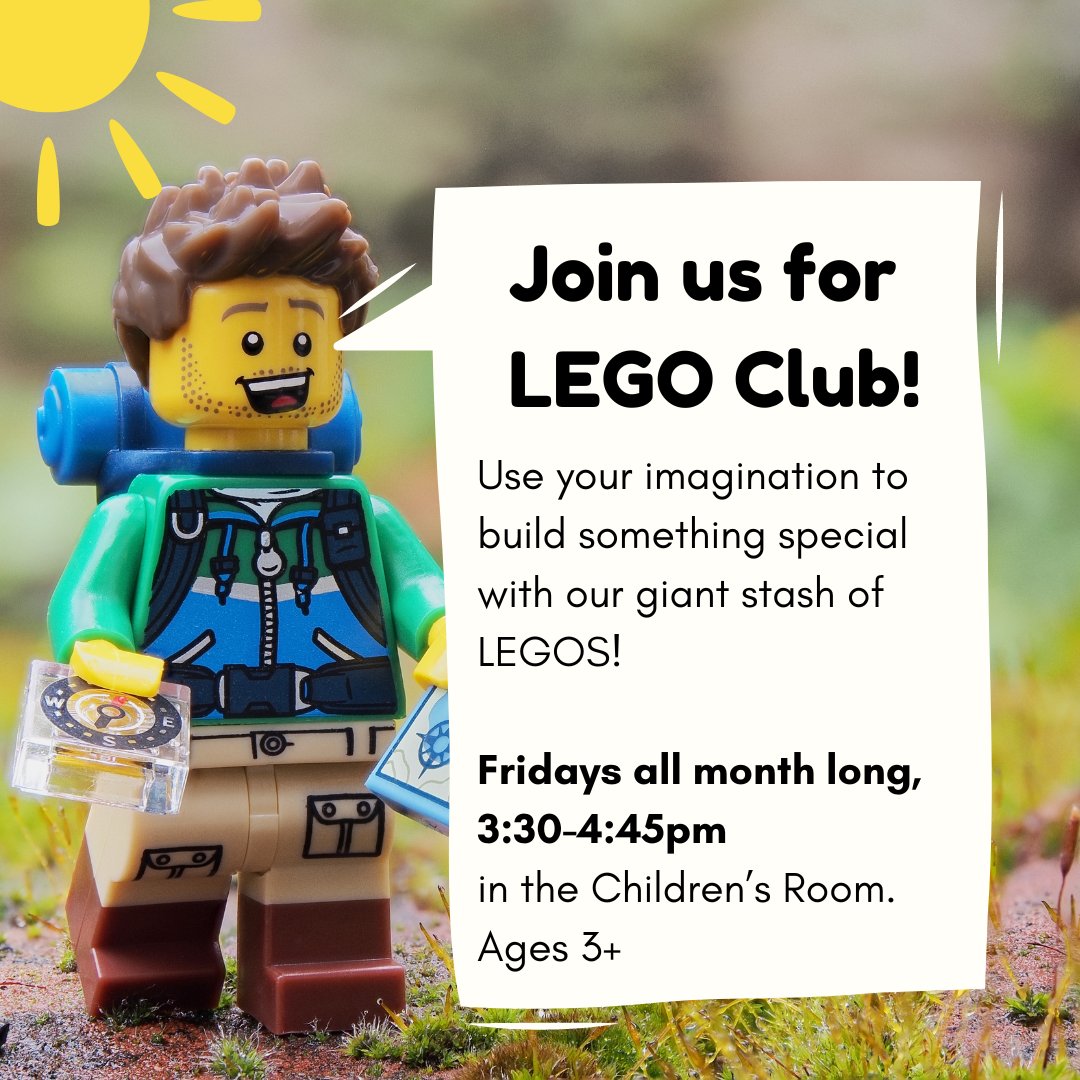 Dobbs Ferry Public Library (@dobbsferrylib) on Twitter photo LEGO club is  happening for ages 3+ on Fridays at 3:30-4:45pm! Contribute to a  communal LEGO sculpture or build your own masterpiece!
To register, email childrens@dobbsferrylibrary.org!
#lego #legoclub #legos #dobbsferry LEGO club is  happening for ages 3+ on Fridays at 3:30-4:45pm! Contribute to a  communal LEGO sculpture or build your own masterpiece!
To register, email childrens@dobbsferrylibrary.org!
#lego #legoclub #legos #dobbsferry
