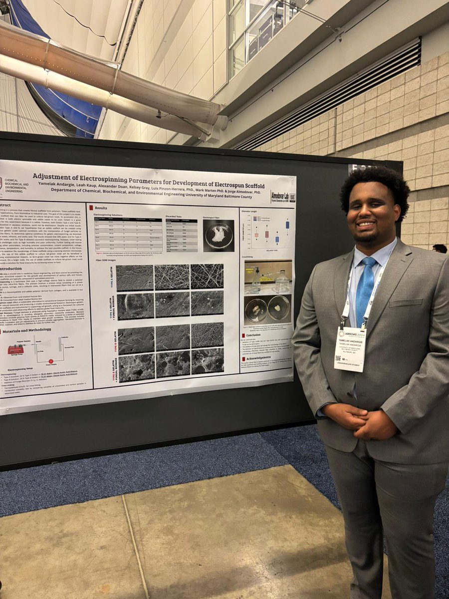 Very proud of group members Sreeyasha and Yamelak for their poster presentation at #ABRCMS2024 <a href="/ABRCMS/">ABRCMS</a> <a href="/UMBC_CBEE/">UMBC CBEE</a>