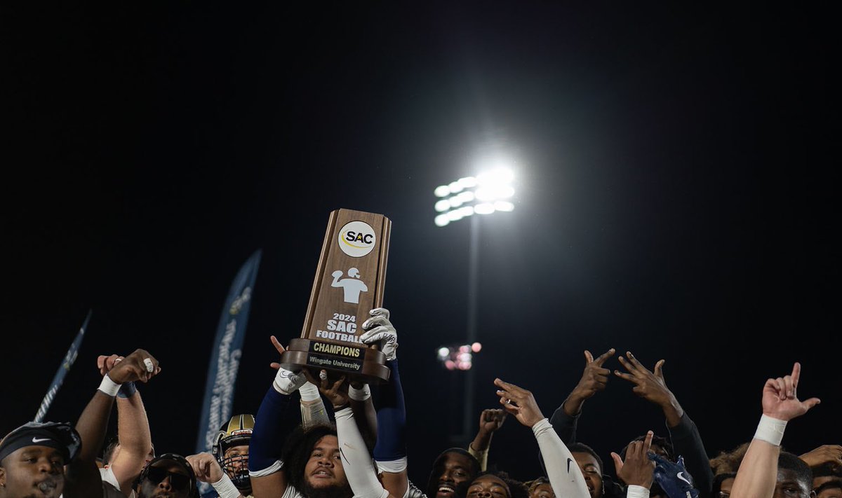 🏆 SAC CHAMPS 🏆

For the 3rd time in program history &amp; 1st time since 2017, <a href="/WingateFb/">Wingate Bulldogs Football</a> is your SAC Champion! 

Next up ➡️ <a href="/NCAADII/">NCAA Division II</a> Play-offs

#OneDog