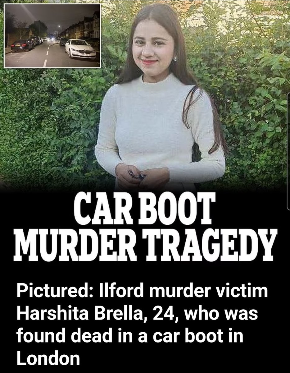 Who on earth thinks "Car Boot Murder Tragedy" is a respectful headline when reporting femicide? The killing of Harshita Brella by someone police believe she knows is absolutely tragic - we need to focus on who killed Harshita &amp; arrest them, not focus on where her body was hidden.