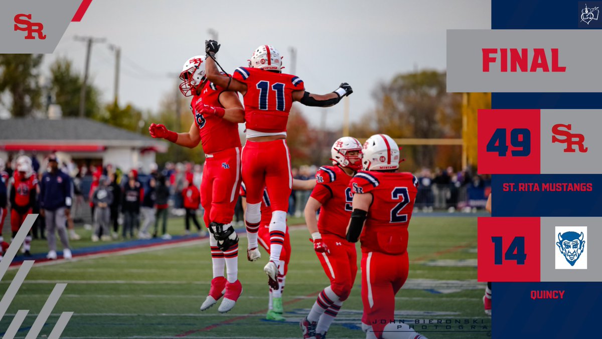 FINAL! Mustangs win 49-14 and advance to the Class 7A state semifinals! #Mustangs